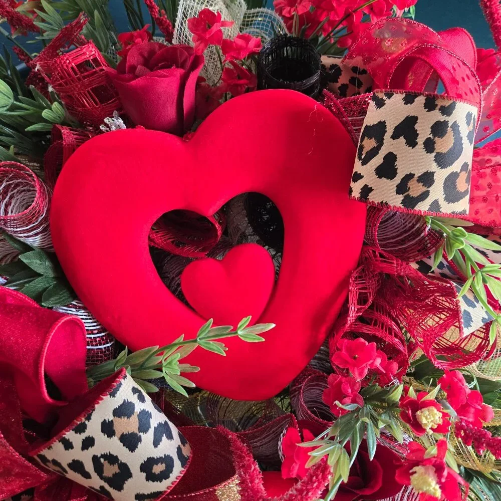 Love is in Bloom Valentine's Day Wreath